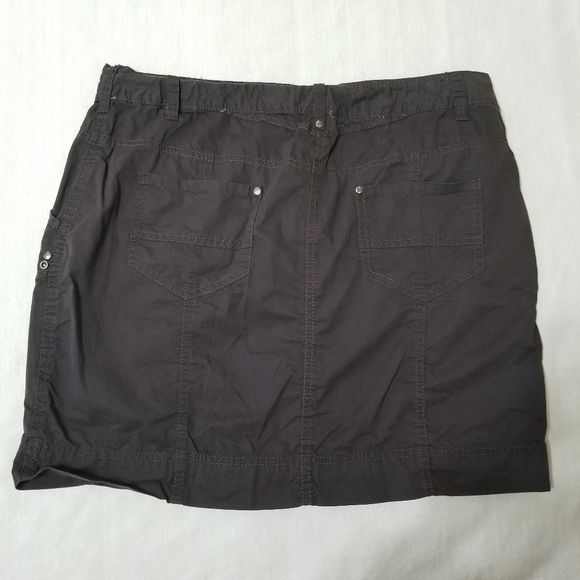 Dalia Collection Cotton Brown Skirt Size 12 - Picture 2 of 11